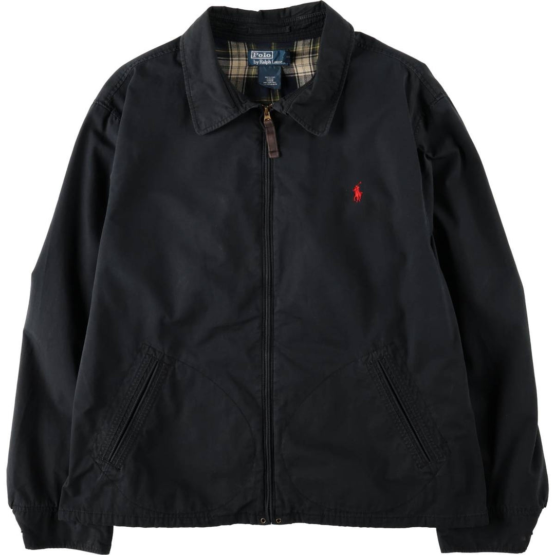 Ralph Lauren POLO by Ralph Lauren Swing Top Sports Jacket Men's XXL cotton black type Vintage Second Hand
