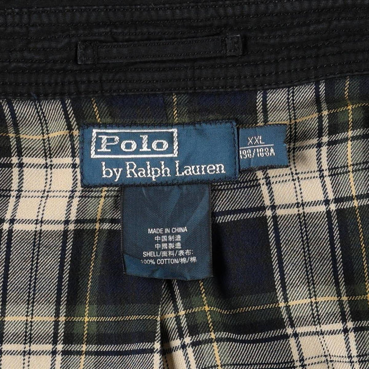 Ralph Lauren POLO by Ralph Lauren Swing Top Sports Jacket Men's XXL cotton black type Vintage Second Hand