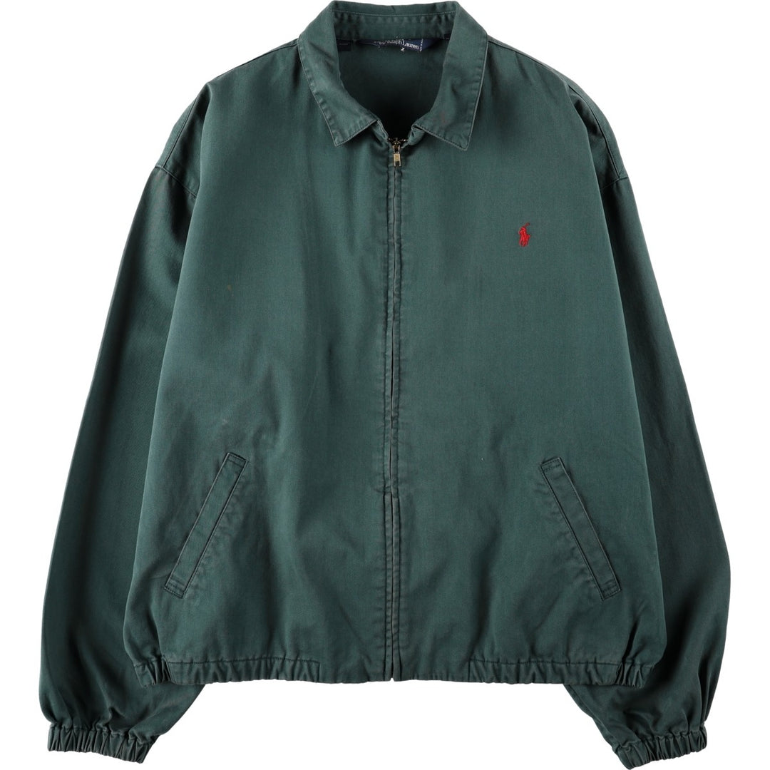 Ralph Lauren POLO by Ralph Lauren Swing Top Sports Jacket Men's XXL cotton Green type dark green Vintage Second Hand
