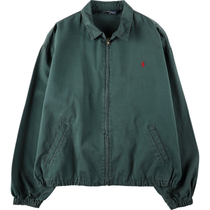 Ralph Lauren POLO by Ralph Lauren Swing Top Sports Jacket Men's XXL cotton Green type dark green Vintage Second Hand