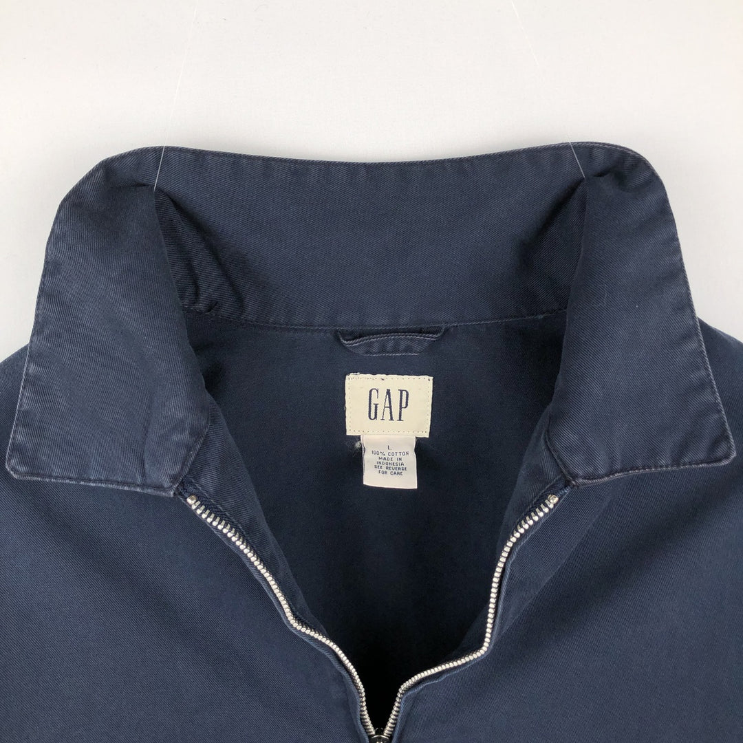 90'S GAP Old Gap Swing Top Sports Jacket, Men's Size L, Vintage cotton navy blue type Vintage Second Hand