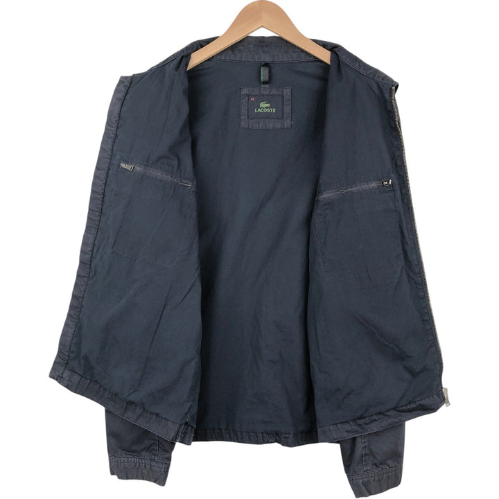 Lacoste Swing Top Sport Jacket, Men's Size L (approx.) cotton black type Vintage Second Hand