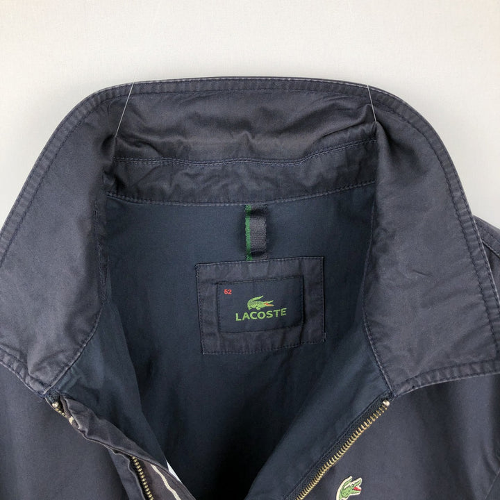Lacoste Swing Top Sport Jacket, Men's Size L (approx.) cotton black type Vintage Second Hand