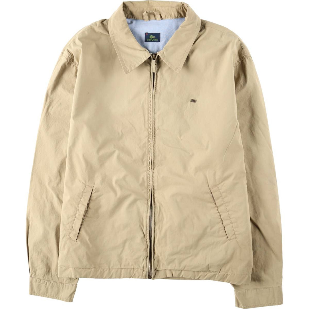 Lacoste Swing Top Sport Jacket, Men's Size XL cotton Beige type Vintage Second Hand