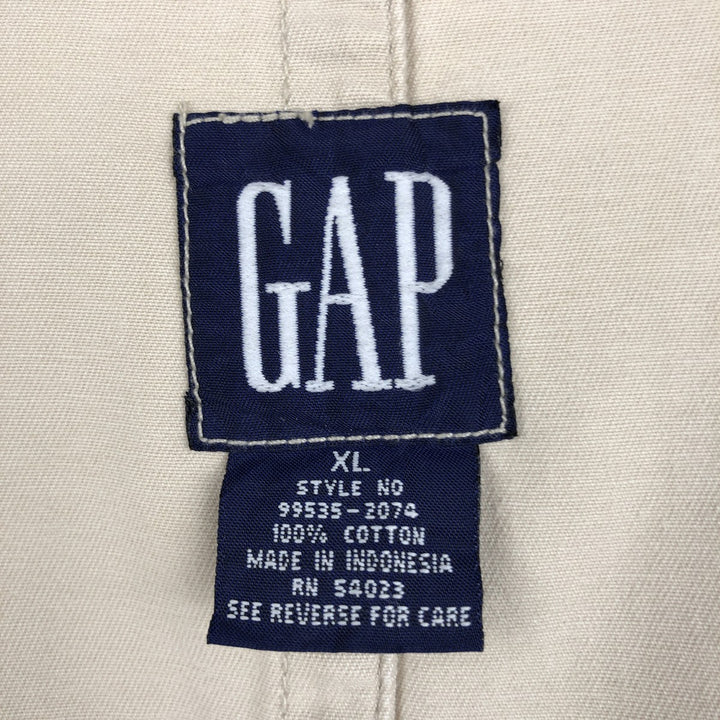 90'S GAP Old Gap Swing Top Sport Jacket, Men's XL equivalent. cotton Beige type Vintage Second Hand