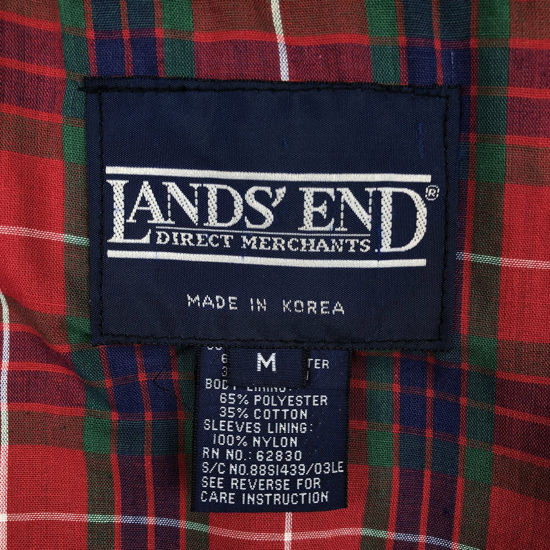 80s-90'S Lands' End Harrington Jacket Swing Top, Men's Size M (approx.), Vintage polyester Beige type Vintage Second Hand
