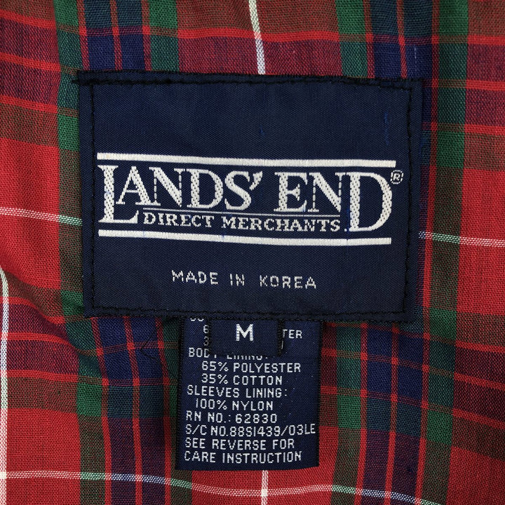 80s-90'S Lands' End Harrington Jacket Swing Top, Men's Size M (approx.), Vintage polyester Beige type Vintage Second Hand