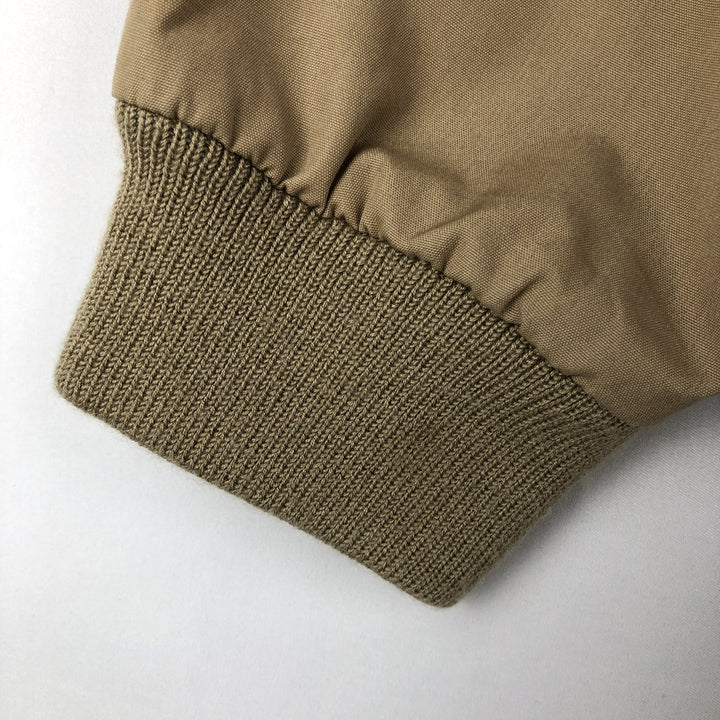 80s-90'S Lands' End Harrington Jacket Swing Top, Men's Size M (approx.), Vintage polyester Beige type Vintage Second Hand