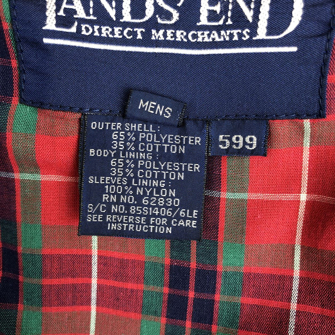 80s-90'S Lands' End Harrington Jacket Swing Top Men's XL (approx.) Vintage polyester Khaki type Vintage Second Hand