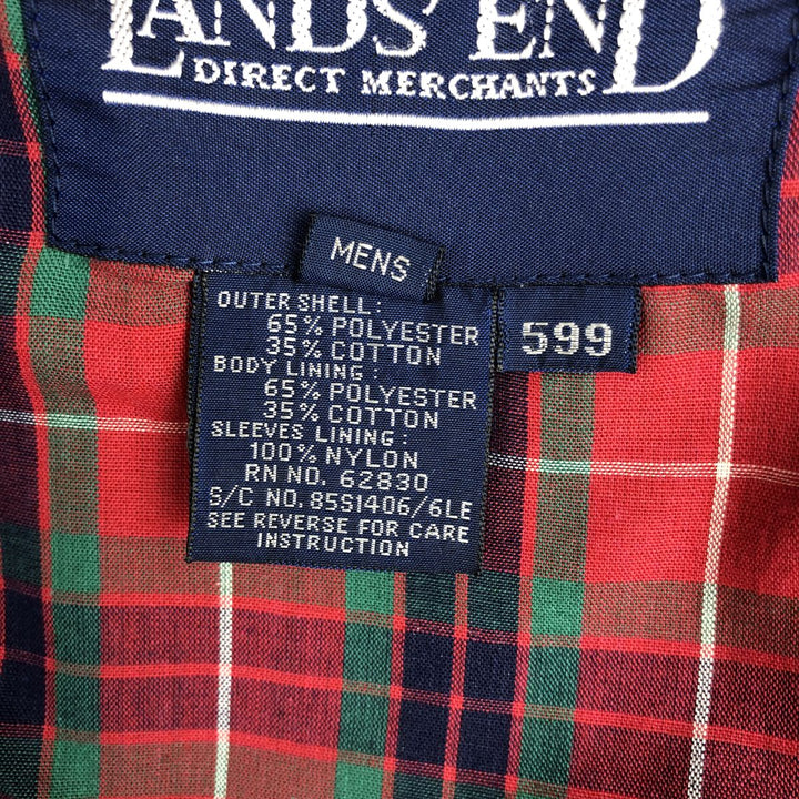 80s-90'S Lands' End Harrington Jacket Swing Top Men's XL (approx.) Vintage polyester Khaki type Vintage Second Hand