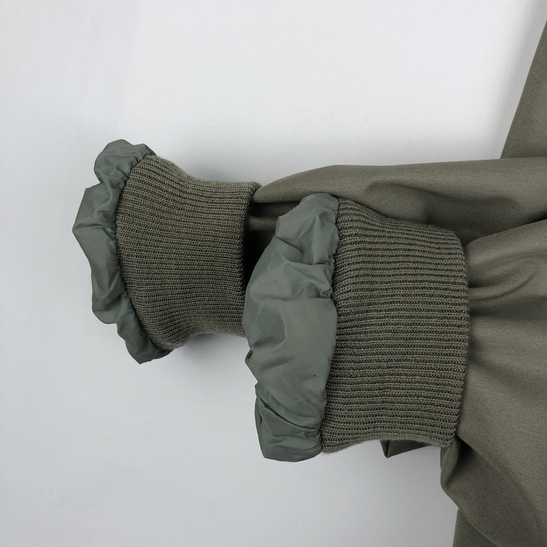 80s-90'S Lands' End Harrington Jacket Swing Top Men's XL (approx.) Vintage polyester Khaki type Vintage Second Hand