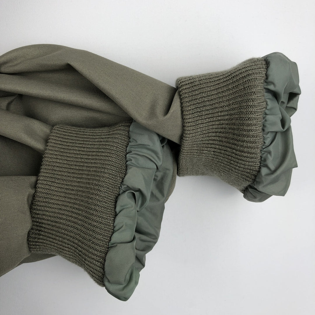80s-90'S Lands' End Harrington Jacket Swing Top Men's XL (approx.) Vintage polyester Khaki type Vintage Second Hand