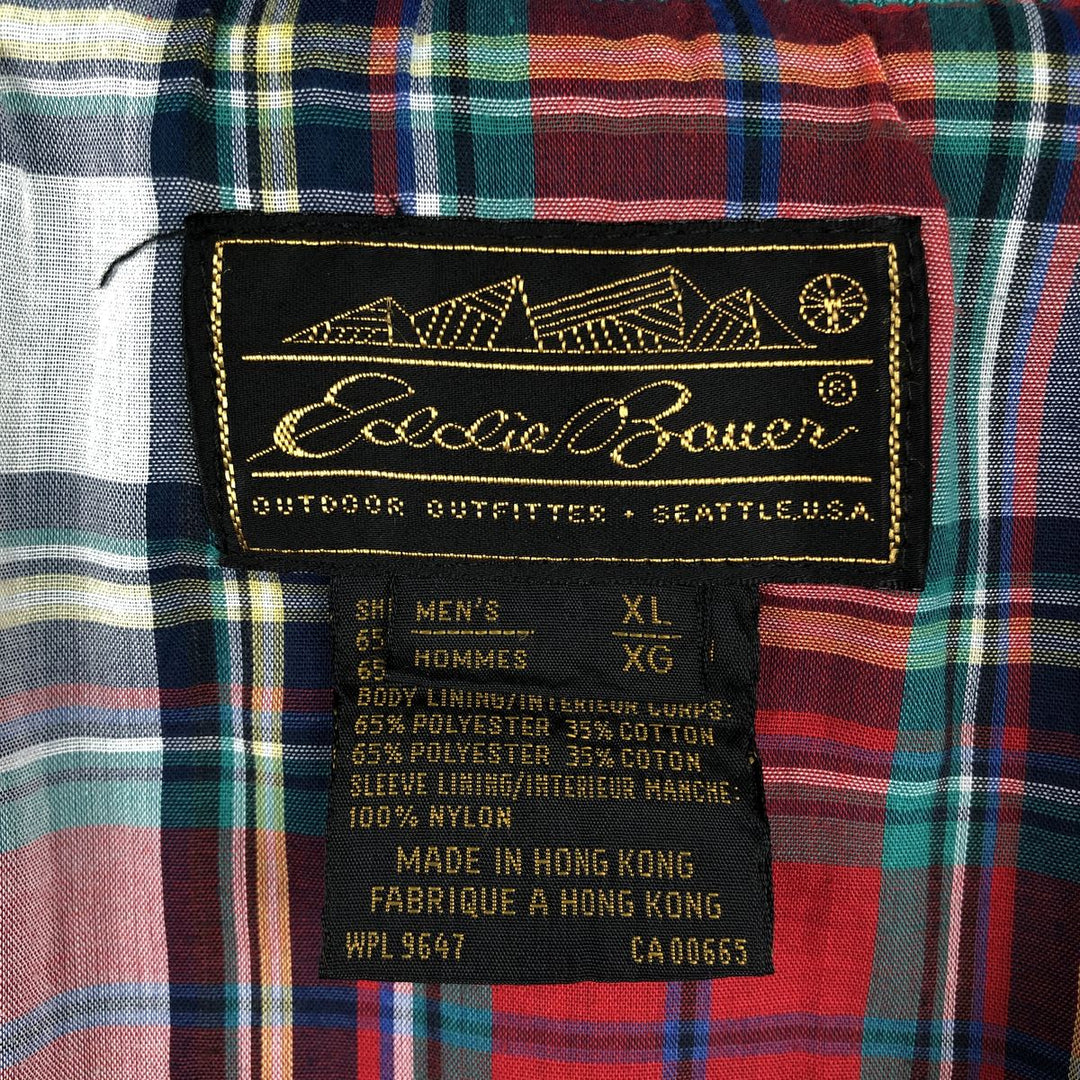 80s-90'S Eddie Bauer Harrington Jacket, Swing Top, Black Tag, Men's XL (approx.), Vintage polyester Emerald green Vintage Second Hand