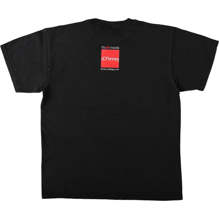 DELTA JCPenney Advertising T-Shirt, Men's Size L (approx.) cotton black type Vintage Second Hand