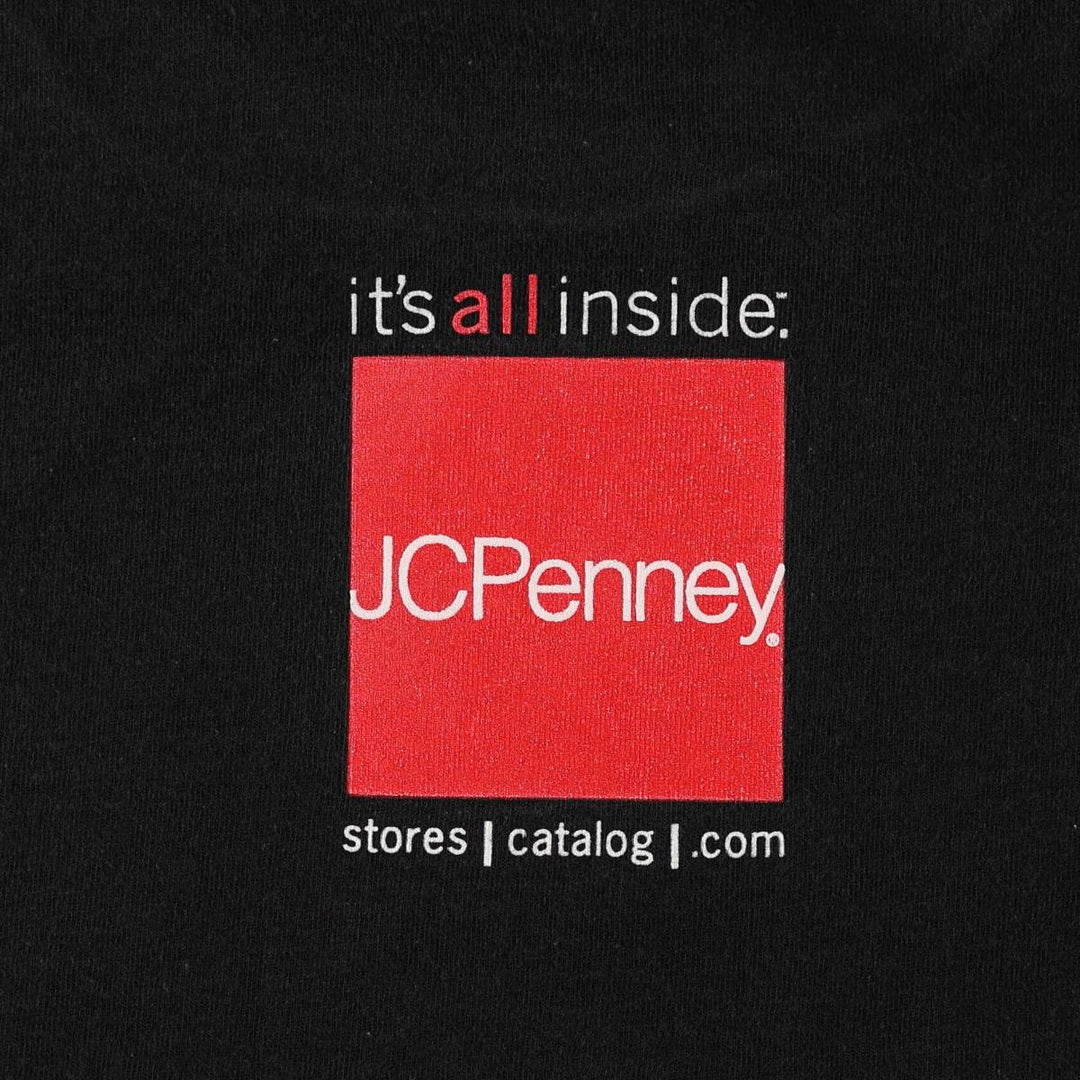 DELTA JCPenney Advertising T-Shirt, Men's Size L (approx.) cotton black type Vintage Second Hand