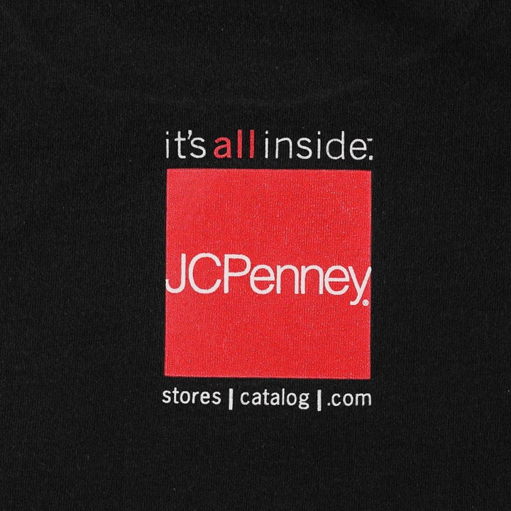 DELTA JCPenney Advertising T-Shirt, Men's Size L (approx.) cotton black type Vintage Second Hand
