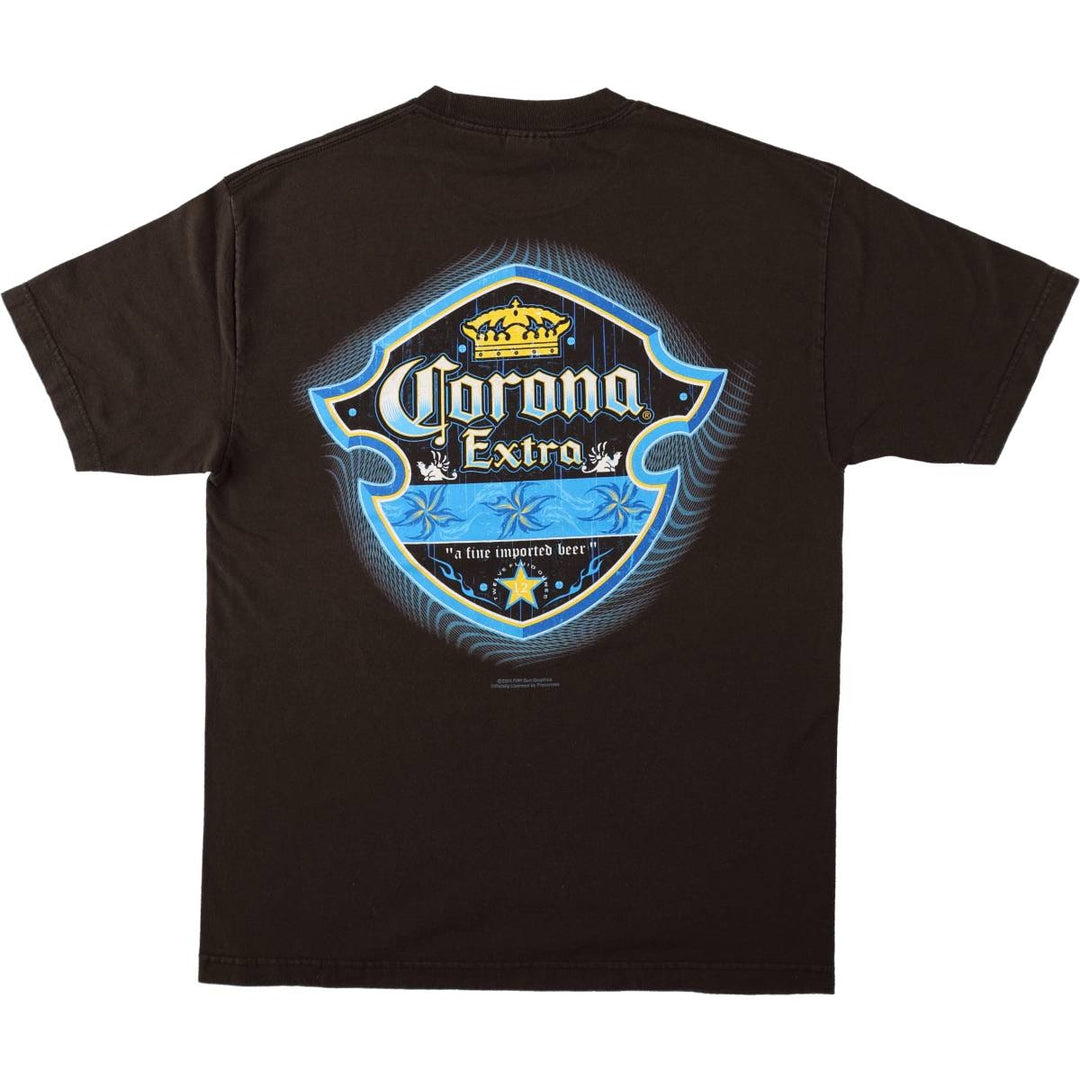 2000'S ALSTYLE CORONA EXTRA Advertising T-shirt, Men's Size L (approx.) cotton brown type Vintage Second Hand