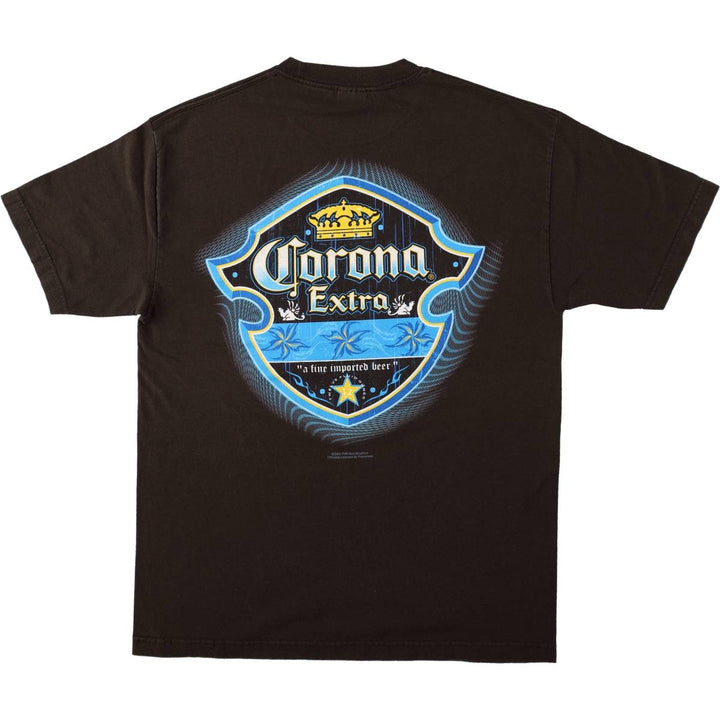 2000'S ALSTYLE CORONA EXTRA Advertising T-shirt, Men's Size L (approx.) cotton brown type Vintage Second Hand