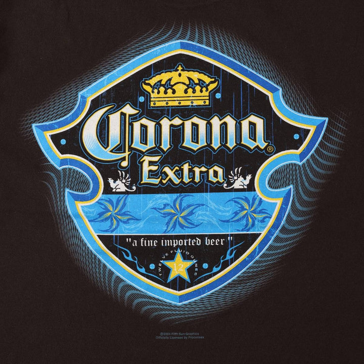 2000'S ALSTYLE CORONA EXTRA Advertising T-shirt, Men's Size L (approx.) cotton brown type Vintage Second Hand