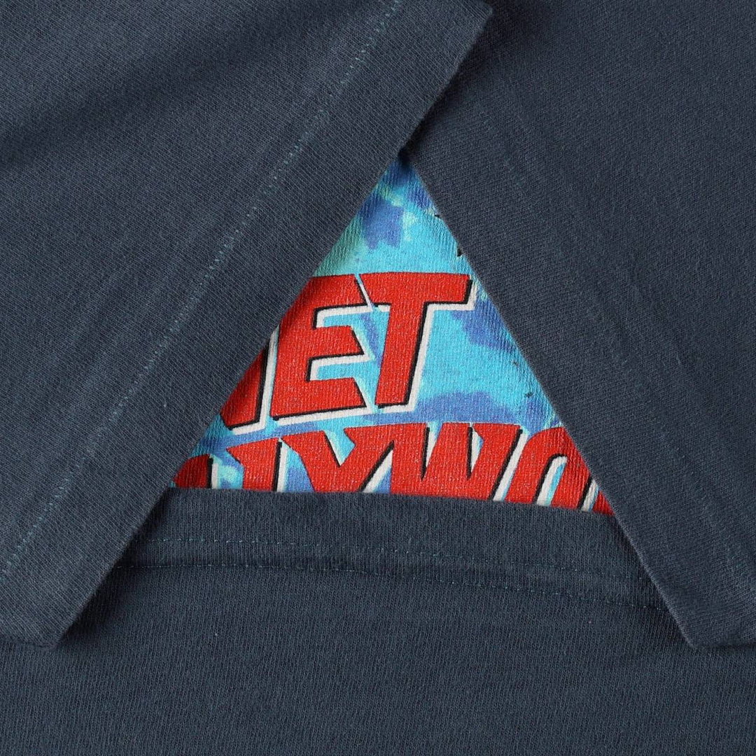 90'S Planet Hollywood Advertising T-Shirt, Made in USA, Men's Size L (approx.), Vintage cotton navy blue type Vintage Second Hand