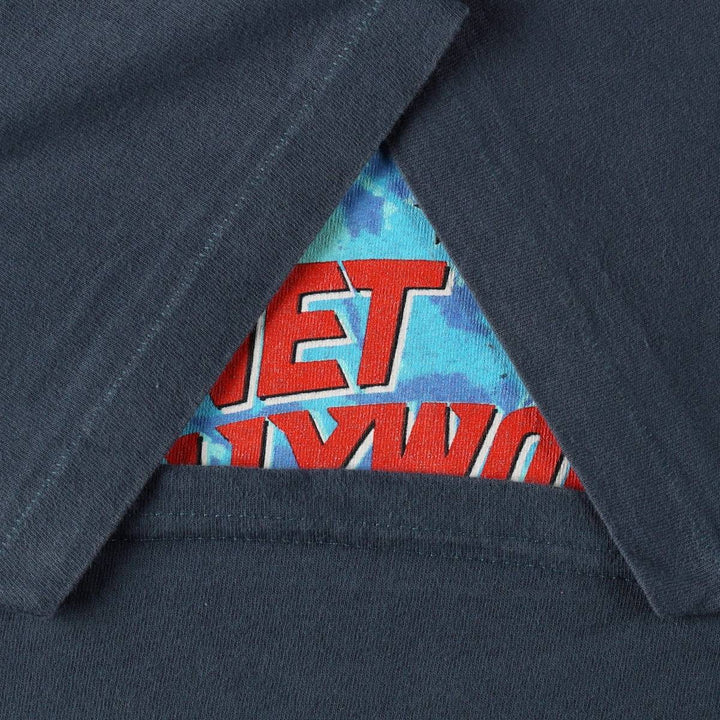 90'S Planet Hollywood Advertising T-Shirt, Made in USA, Men's Size L (approx.), Vintage cotton navy blue type Vintage Second Hand