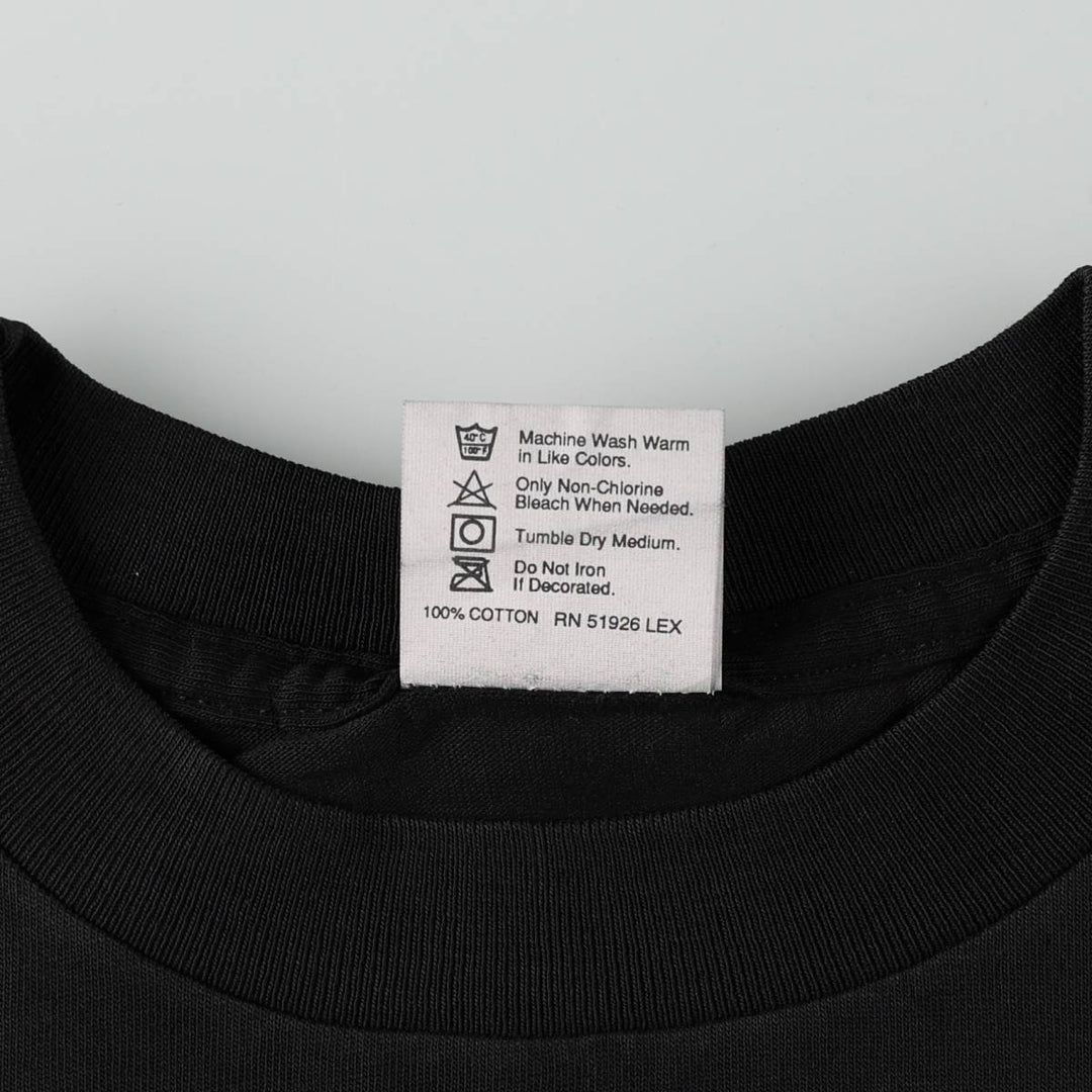 90'S HARD ROCK CAFE Hard Rock Cafe Advertising T-shirt Made in USA Men's XL Vintage cotton black type Vintage Second Hand