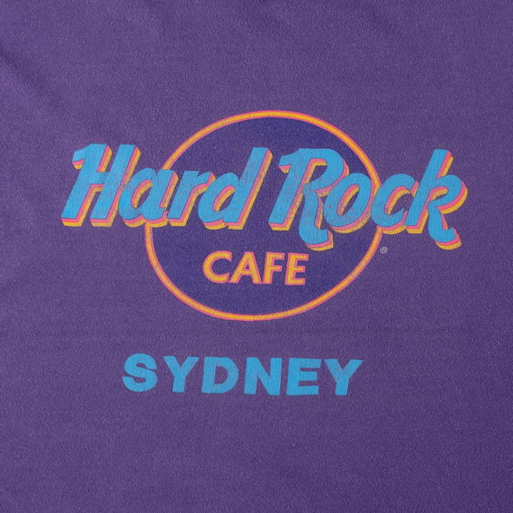 80s-90'S Richee HARD ROCK CAFE Advertising T-Shirt, Men's Size L (approx.), Vintage cotton purple type Vintage Second Hand