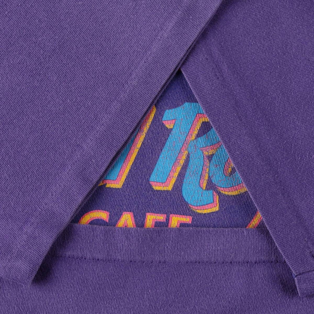 80s-90'S Richee HARD ROCK CAFE Advertising T-Shirt, Men's Size L (approx.), Vintage cotton purple type Vintage Second Hand