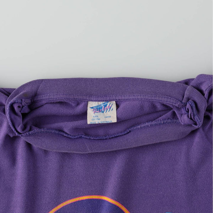 80s-90'S Richee HARD ROCK CAFE Advertising T-Shirt, Men's Size L (approx.), Vintage cotton purple type Vintage Second Hand