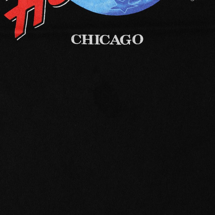 90'S Planet Hollywood Advertising T-Shirt, Made in USA, Men's XL equivalent, Vintage cotton black type Vintage Second Hand