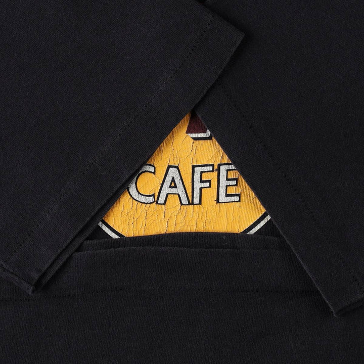 90'S HARD ROCK CAFE Hard Rock Cafe Advertising T-shirt Made in USA Men's L Vintage cotton navy blue type Vintage Second Hand