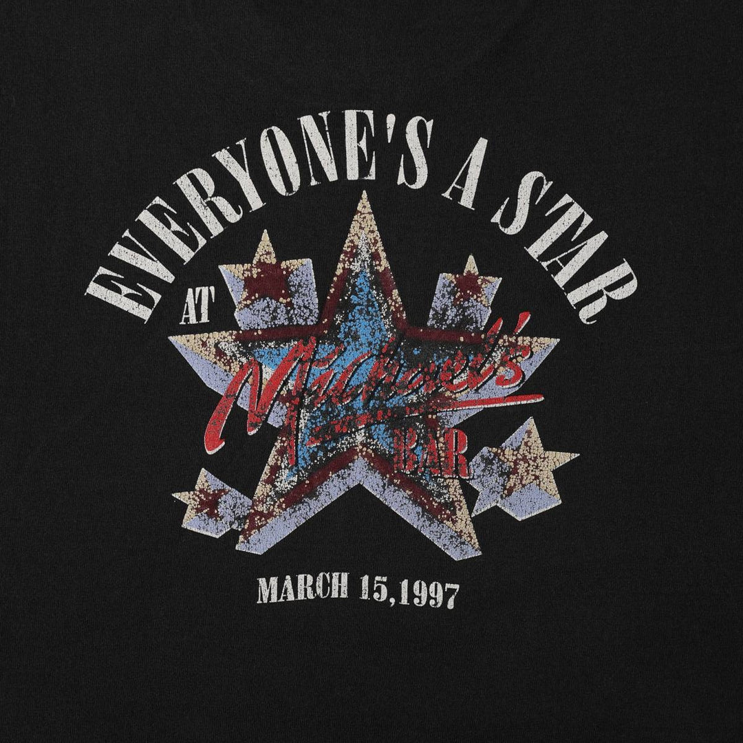 2000'S Fruit of the Loom Planet Hollywood Advertising T-shirt, Made in Canada, Men's XL equivalent. cotton black type Vintage Second Hand