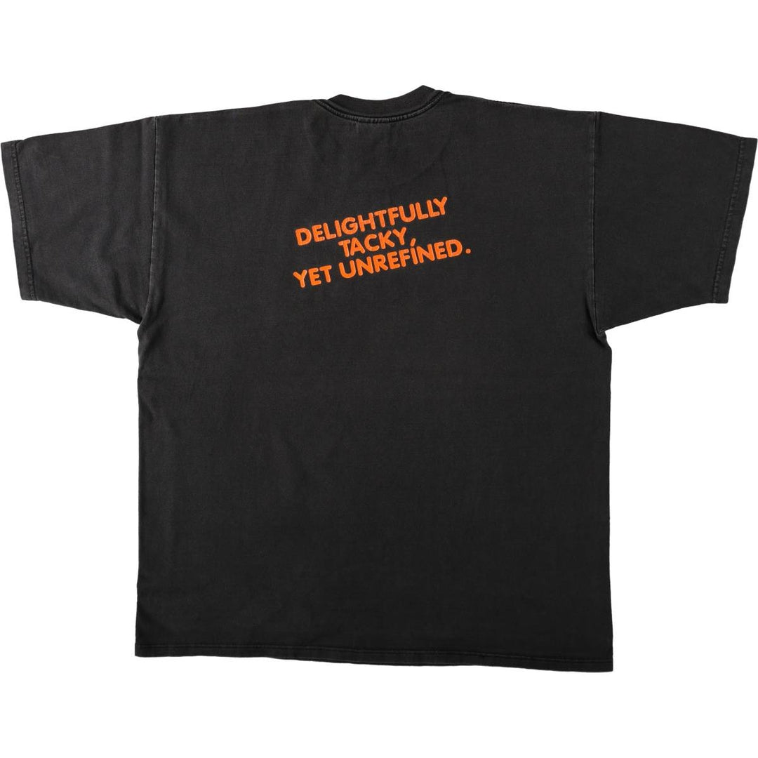 Gildan HOOTERS advertising t-shirt, made in Canada, men's size XL equivalent. cotton black type Vintage Second Hand