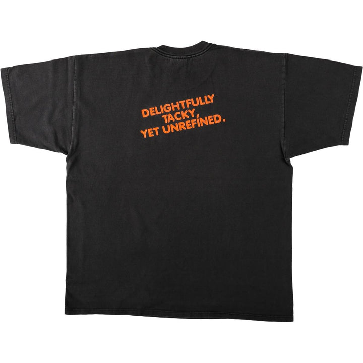 Gildan HOOTERS advertising t-shirt, made in Canada, men's size XL equivalent. cotton black type Vintage Second Hand