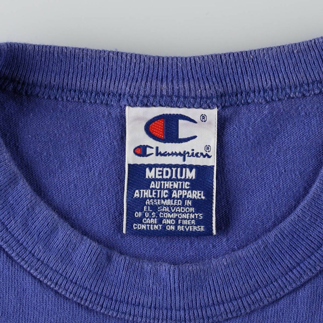 90'S Champion New England Patriots sports print t-shirt, men's size M equivalent, vintage. cotton blue type Vintage Second Hand