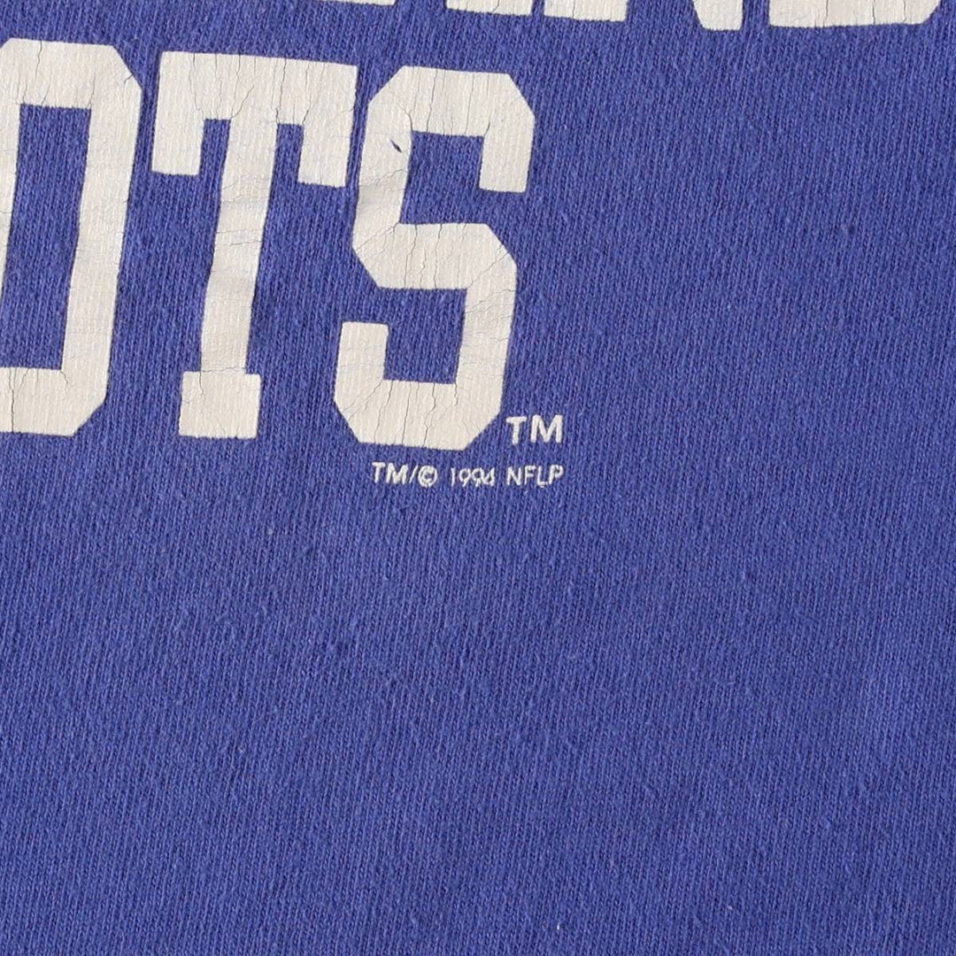 90'S Champion New England Patriots sports print t-shirt, men's size M equivalent, vintage. cotton blue type Vintage Second Hand