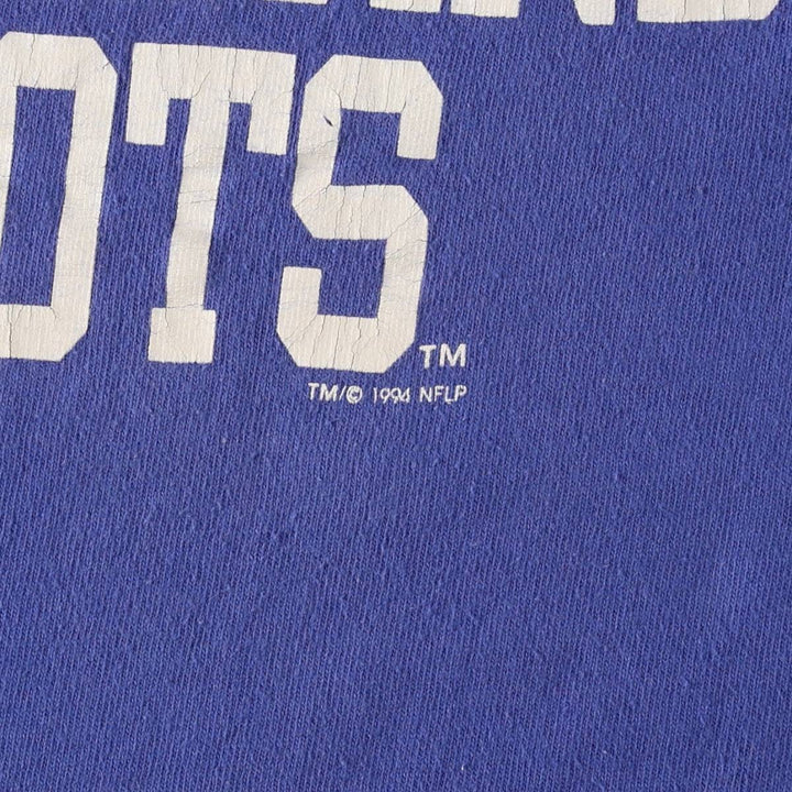 90'S Champion New England Patriots sports print t-shirt, men's size M equivalent, vintage. cotton blue type Vintage Second Hand