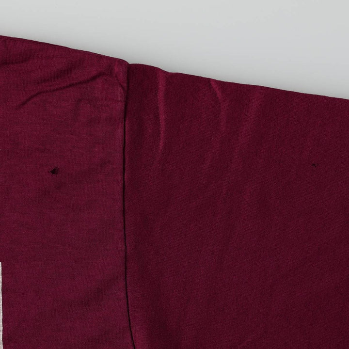 80'S Logo Seven Michigan Panthers Sports Print T-Shirt, Made in USA, Men's Size L (approx.), Vintage cotton wine-red Vintage Second Hand
