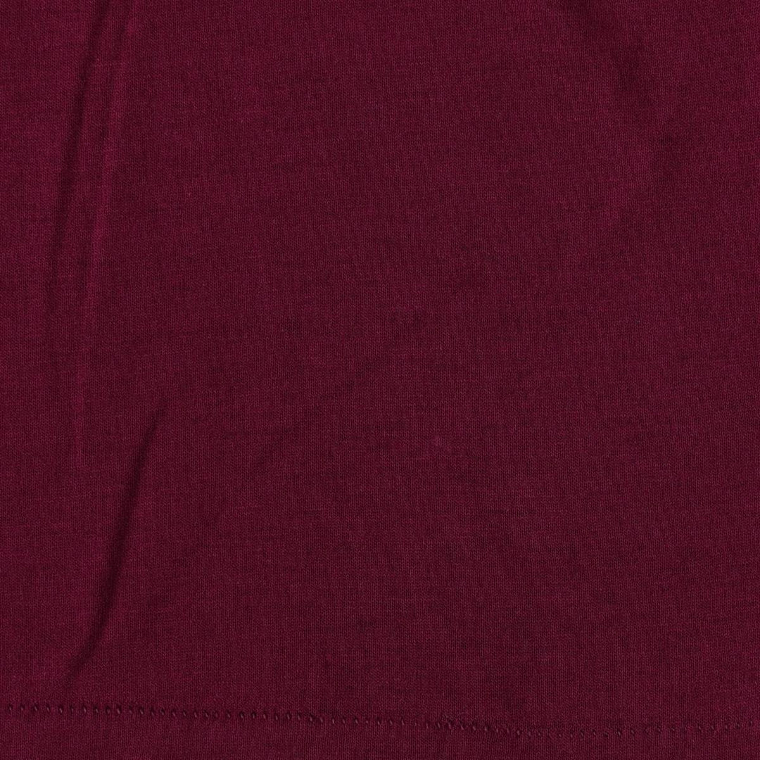 80'S Logo Seven Michigan Panthers Sports Print T-Shirt, Made in USA, Men's Size L (approx.), Vintage cotton wine-red Vintage Second Hand