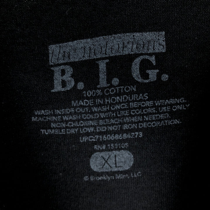 THE NOTORIOUS BIG Notorious BIG Rap T-shirt Rap T Men's XL size cotton black type Vintage Second Hand