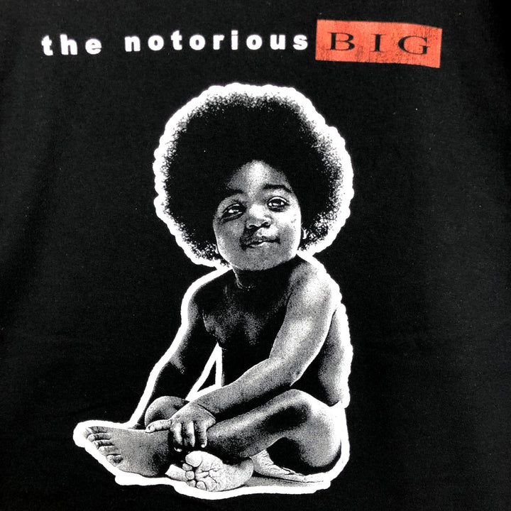 THE NOTORIOUS BIG Notorious BIG Rap T-shirt Rap T Men's XL size cotton black type Vintage Second Hand
