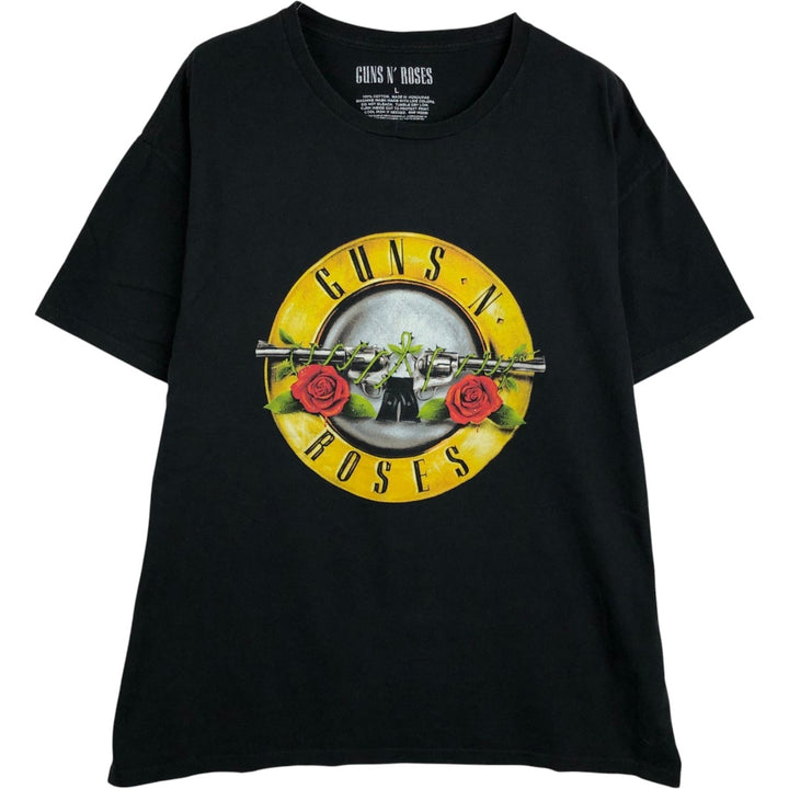 GUNS N' ROSES Guns N' Roses Band T-shirt Band T Men's L size cotton black type Vintage Second Hand
