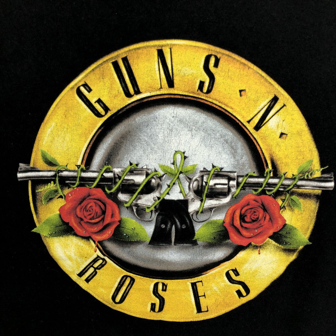 GUNS N' ROSES Guns N' Roses Band T-shirt Band T Men's L size cotton black type Vintage Second Hand