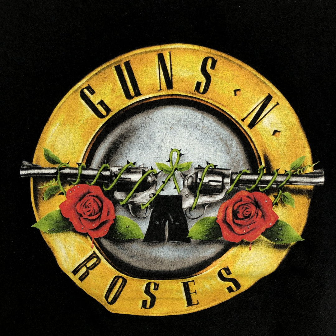 GUNS N' ROSES Guns N' Roses Band T-Shirt Band Tee Men's XL cotton black type Vintage Second Hand