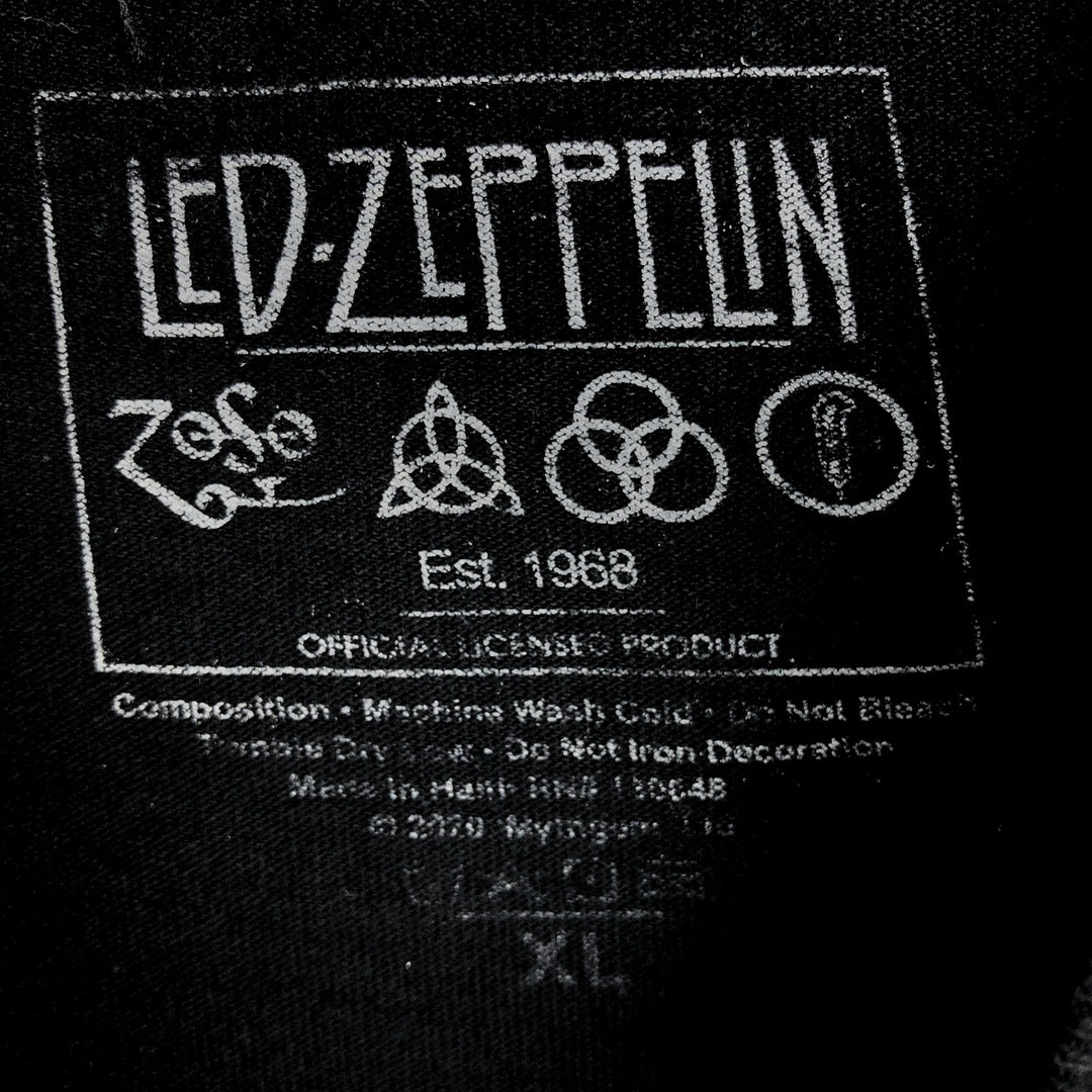LED ZEPPELIN Led Zeppelin Band T-shirt Band T Men's XL unclear white type Vintage Second Hand