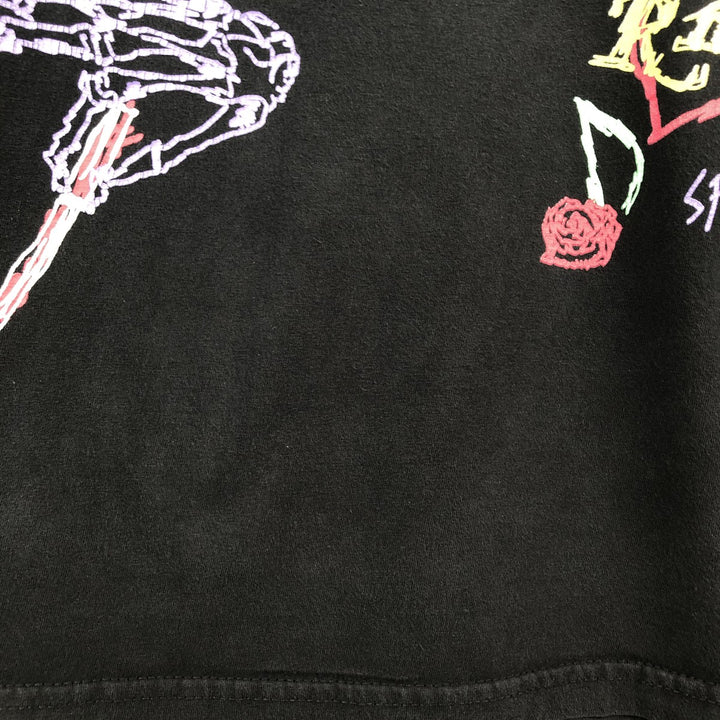 The Rolling Stones Band T-shirt, Men's XL cotton black type Vintage Second Hand