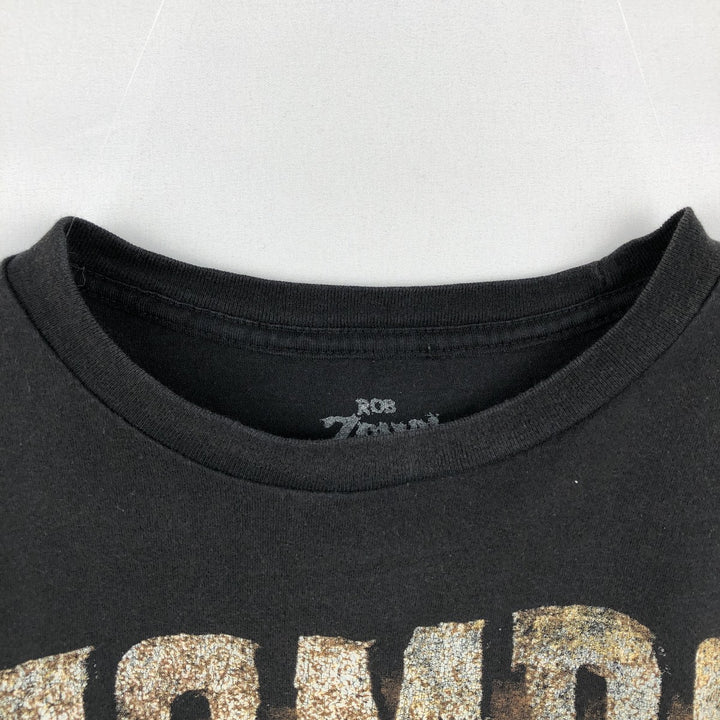 Rob Zombie Rob Zombie Band T-shirt Band T Men's L size cotton black type Vintage Second Hand