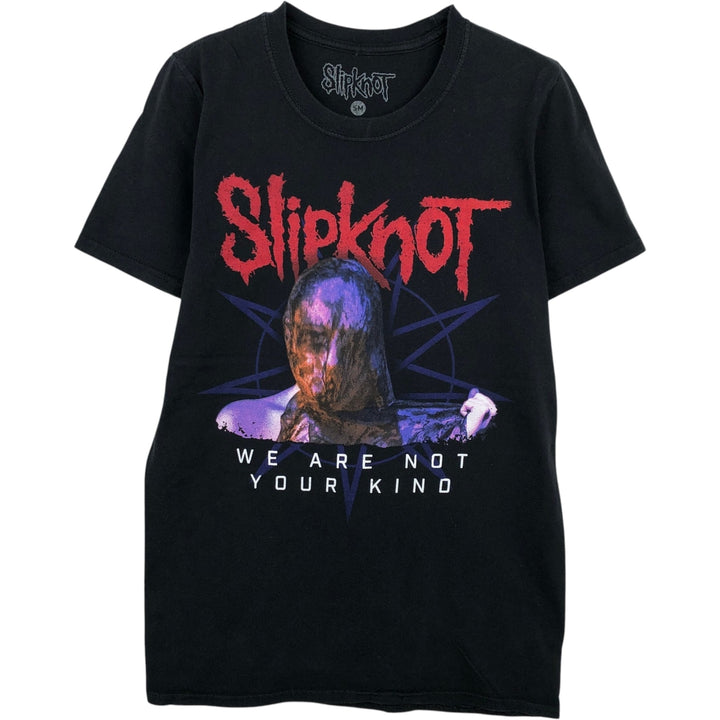 SLIPKNOT Slipknot Band T-shirt Band T Men's S size cotton black type Vintage Second Hand