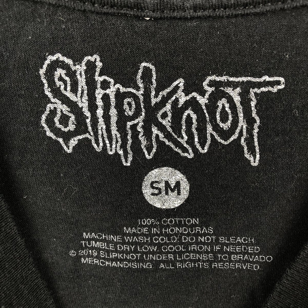 SLIPKNOT Slipknot Band T-shirt Band T Men's S size cotton black type Vintage Second Hand