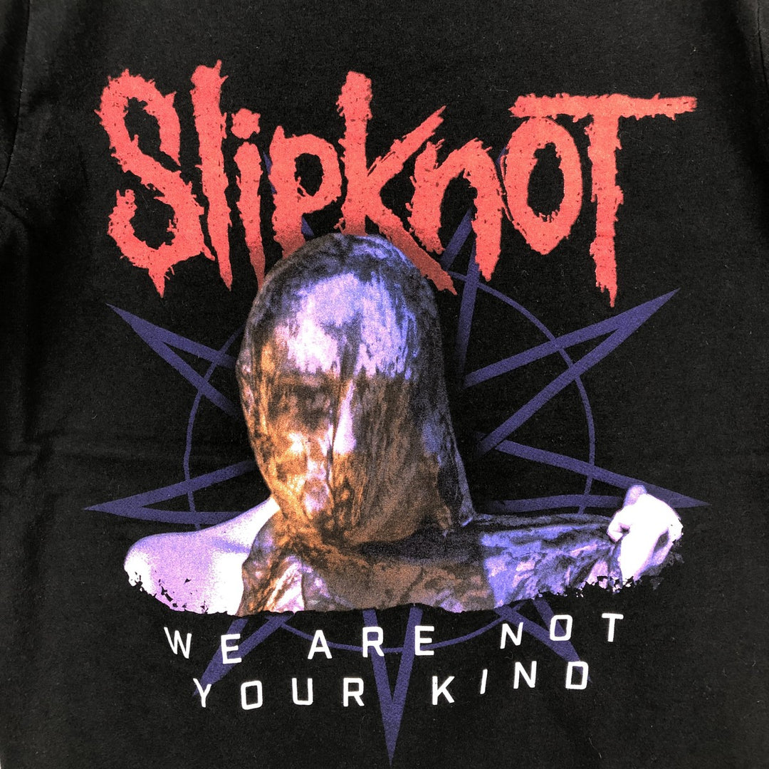 SLIPKNOT Slipknot Band T-shirt Band T Men's S size cotton black type Vintage Second Hand